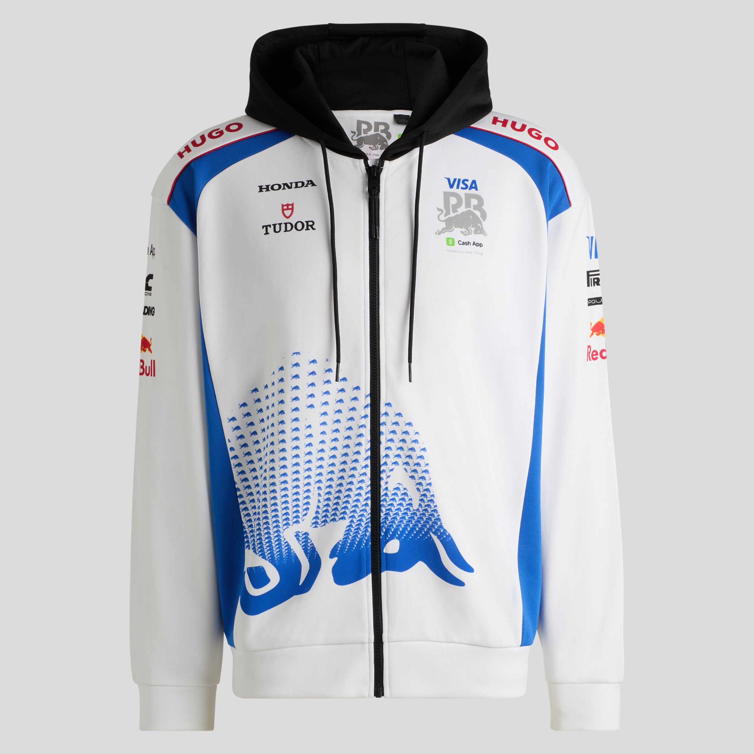 Visa Cash App RB F1 Team 2025 Sweat Full Zip Mens - White