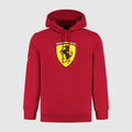 Scuderia Ferrari F1 Large Shield Hoodie Mens - Dark Cherry