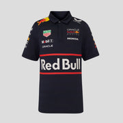 Red Bull Racing F1 Team 2025 Short Sleeve Polo Shirt Kids - Night Sky