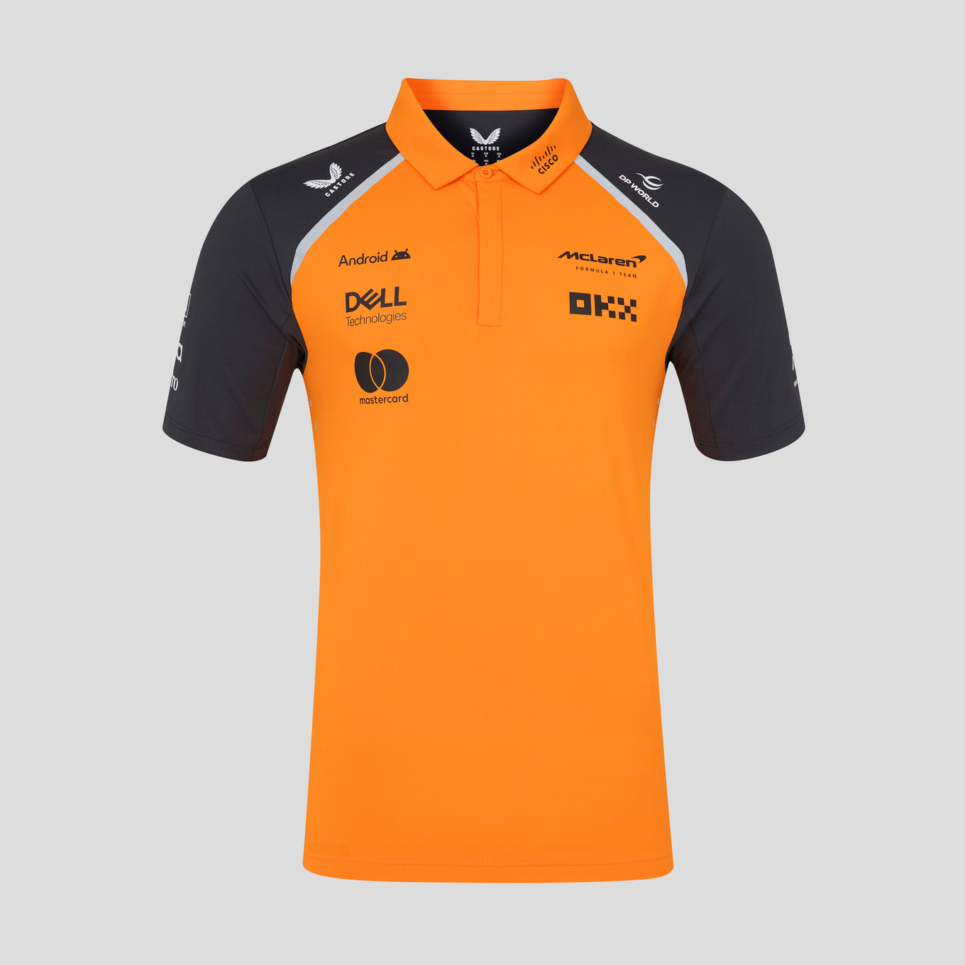 McLaren Racing F1 Official Team 2025 Polo Shirt Mens - Papaya