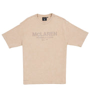 McLaren Racing F1 Wordmark Logo Oversized Tee Adults - Taupe
