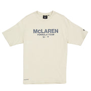 McLaren Racing F1 Wordmark Logo Oversized Tee Adults - Stone