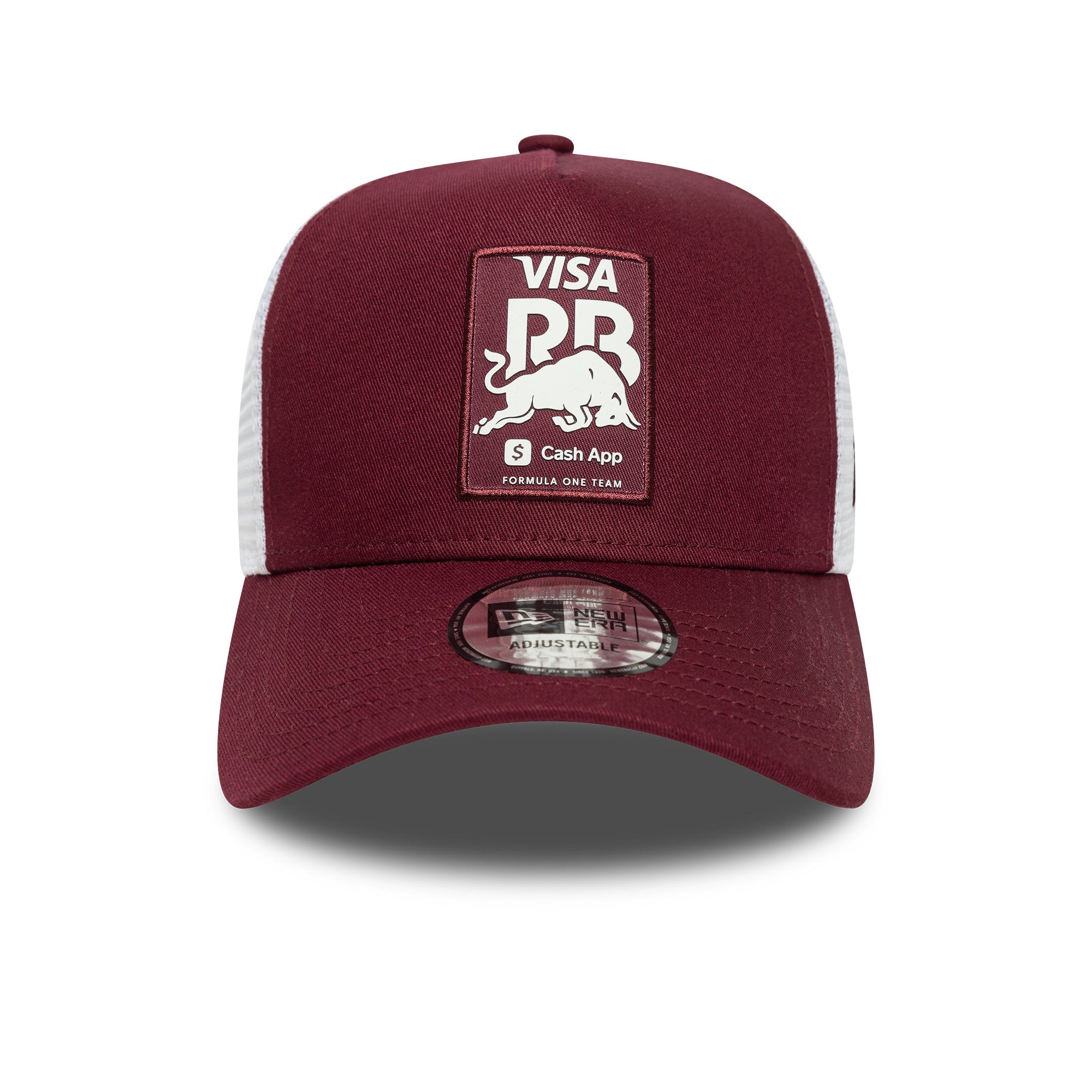 Visa Cash App RB F1 Seasonal Trucker Cap Adults - Royal Maroon