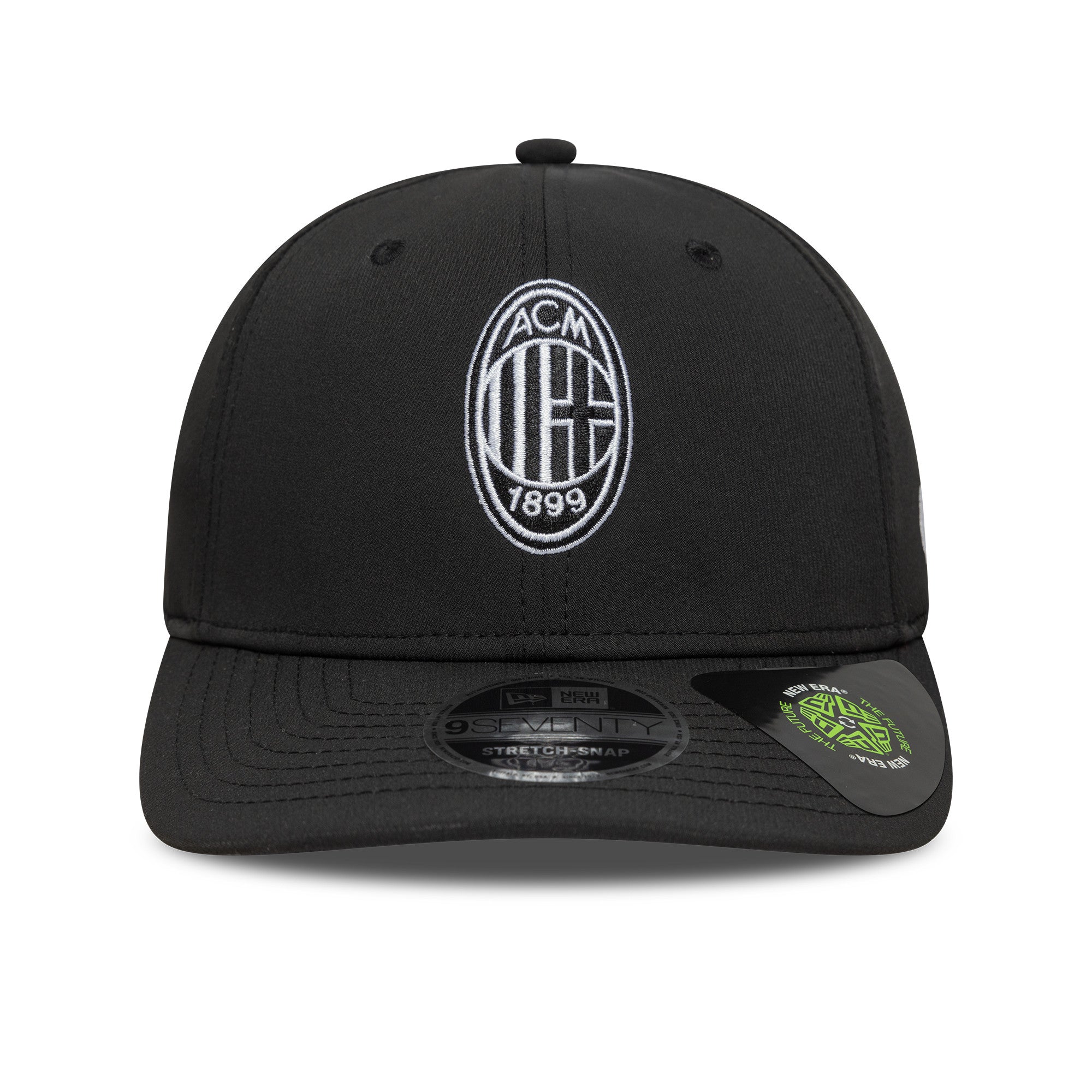 AC Milan Recycled 9Seventy Cap Stretch Snap Adults - Black