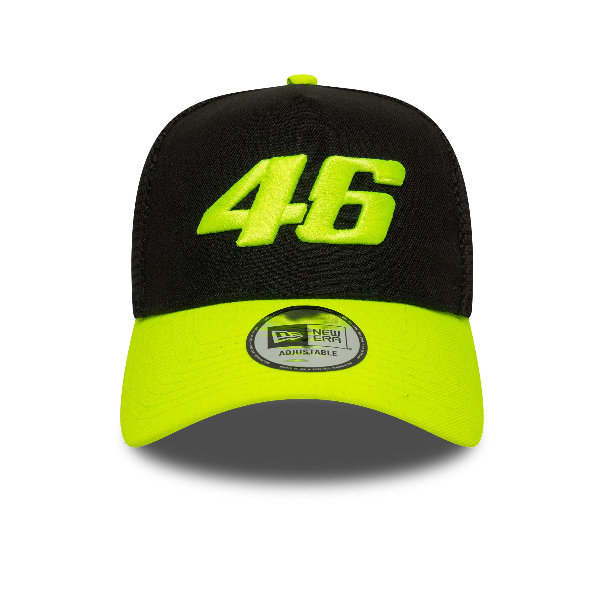 VR46 Vale E-Frame Trucker Cap Adults - Black/Neon Yellow