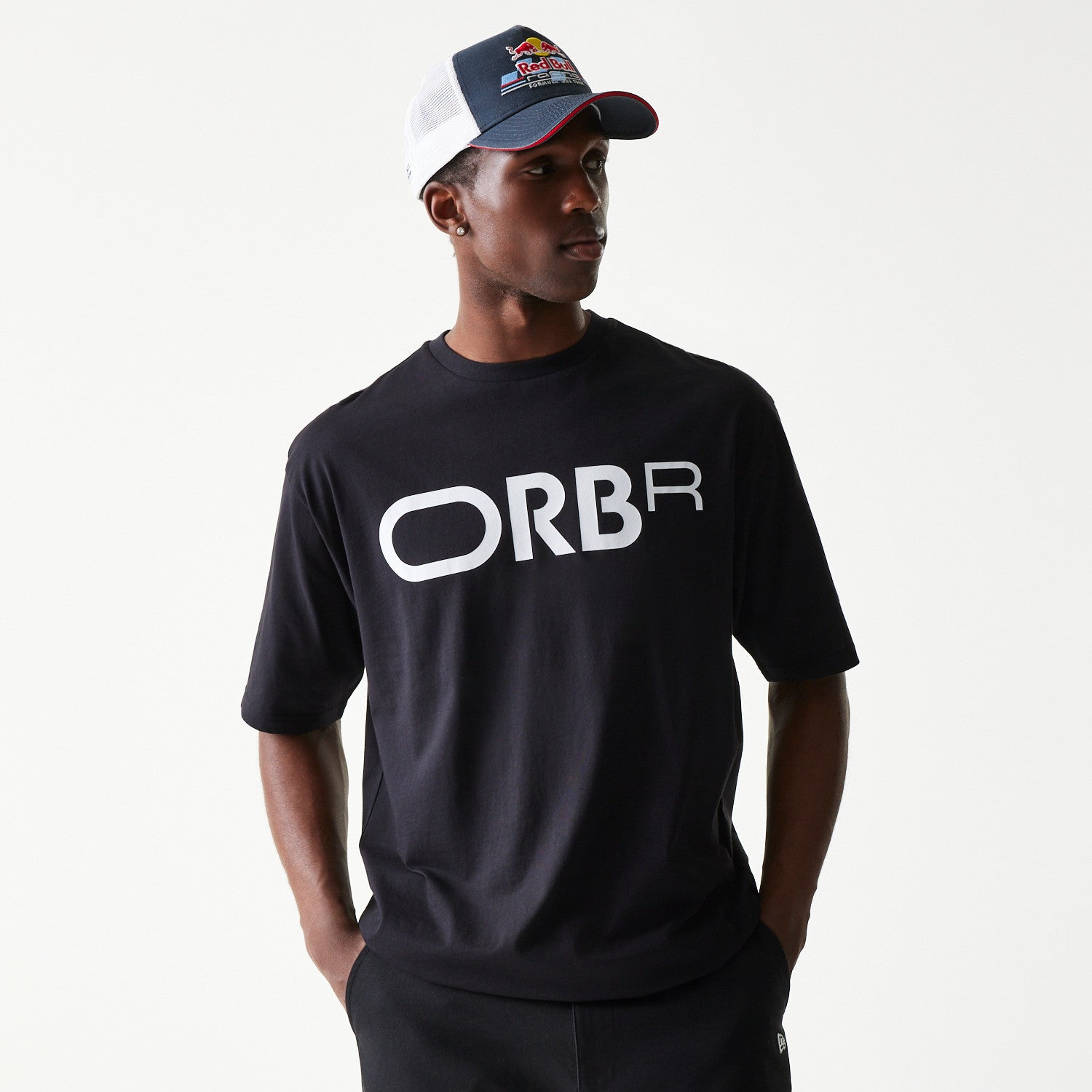 Red Bull Racing F1 Car Graphic Oversized Tee Adults - Black