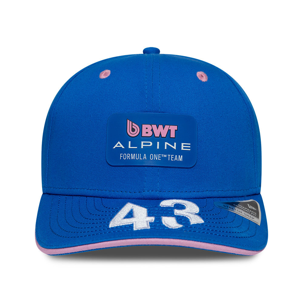 Alpine F1 Team 2026 Franco Colapinto 9Seventy Cap Stretch Snap Adults - Bright Blue/Pale Pink