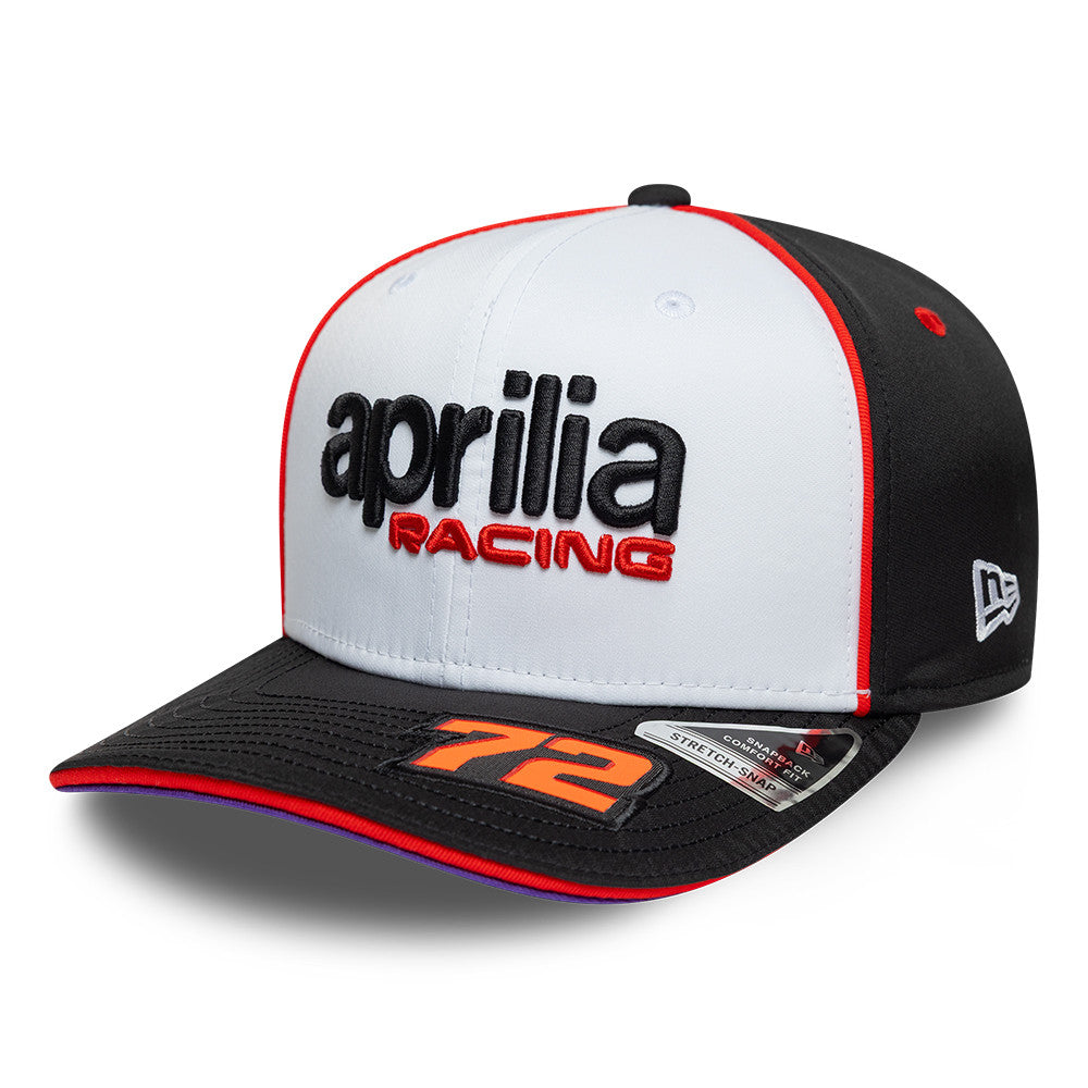 Aprilia Team 2026 Marco Bezzecchi 9Seventy Cap Stretch Snap Adults - White