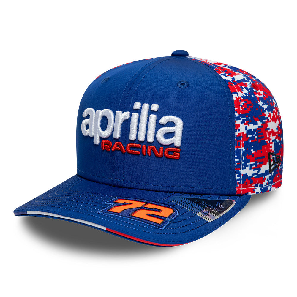 Aprilia Team 2026 Le Mans Marco Bezzecchi 9Seventy Cap Stretch Snap Adults - Bright Royal Blue