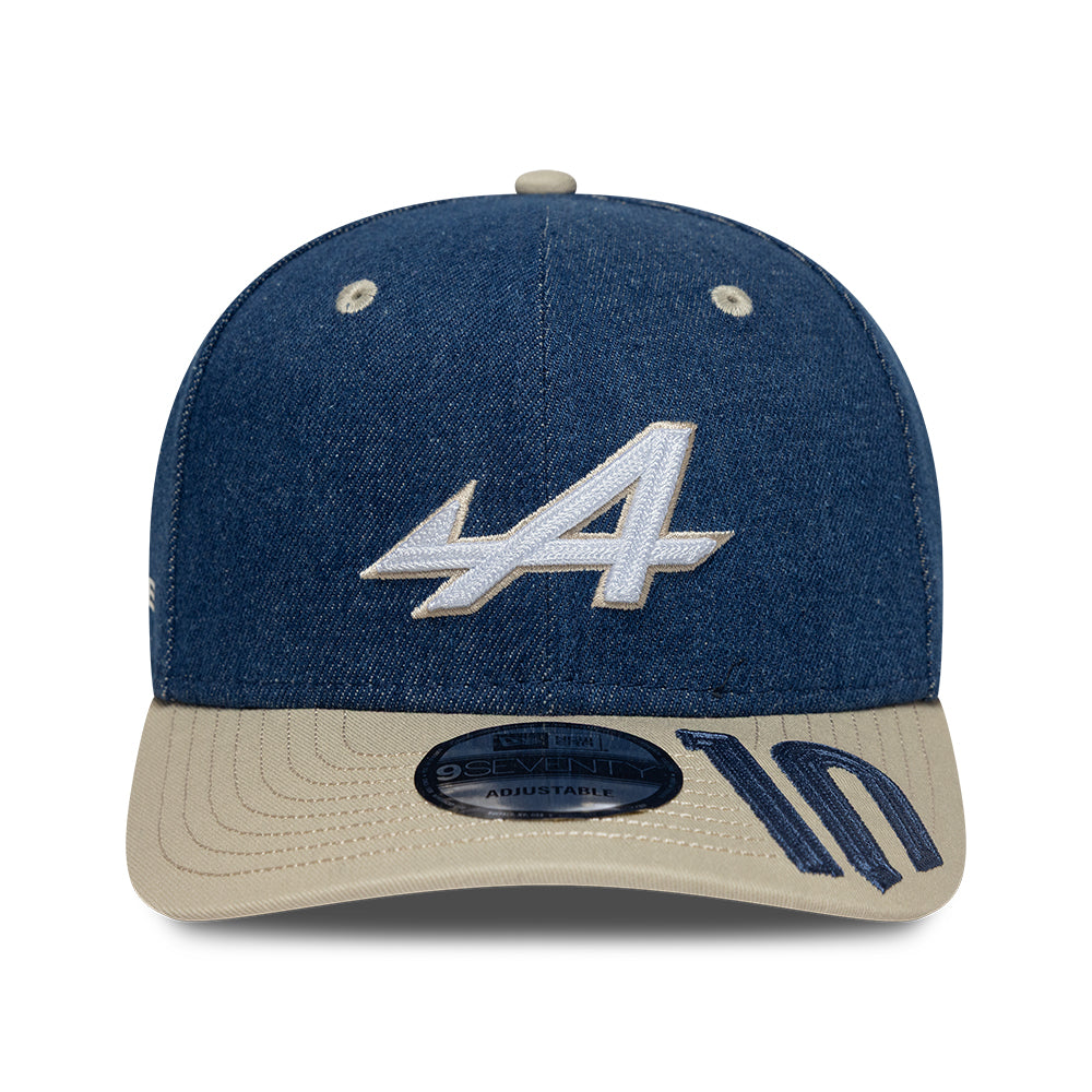 Alpine F1 Team 2026 Special Edition Pierre Gasly Austin 9Seventy Cap Stretch Snap Adults - Navy