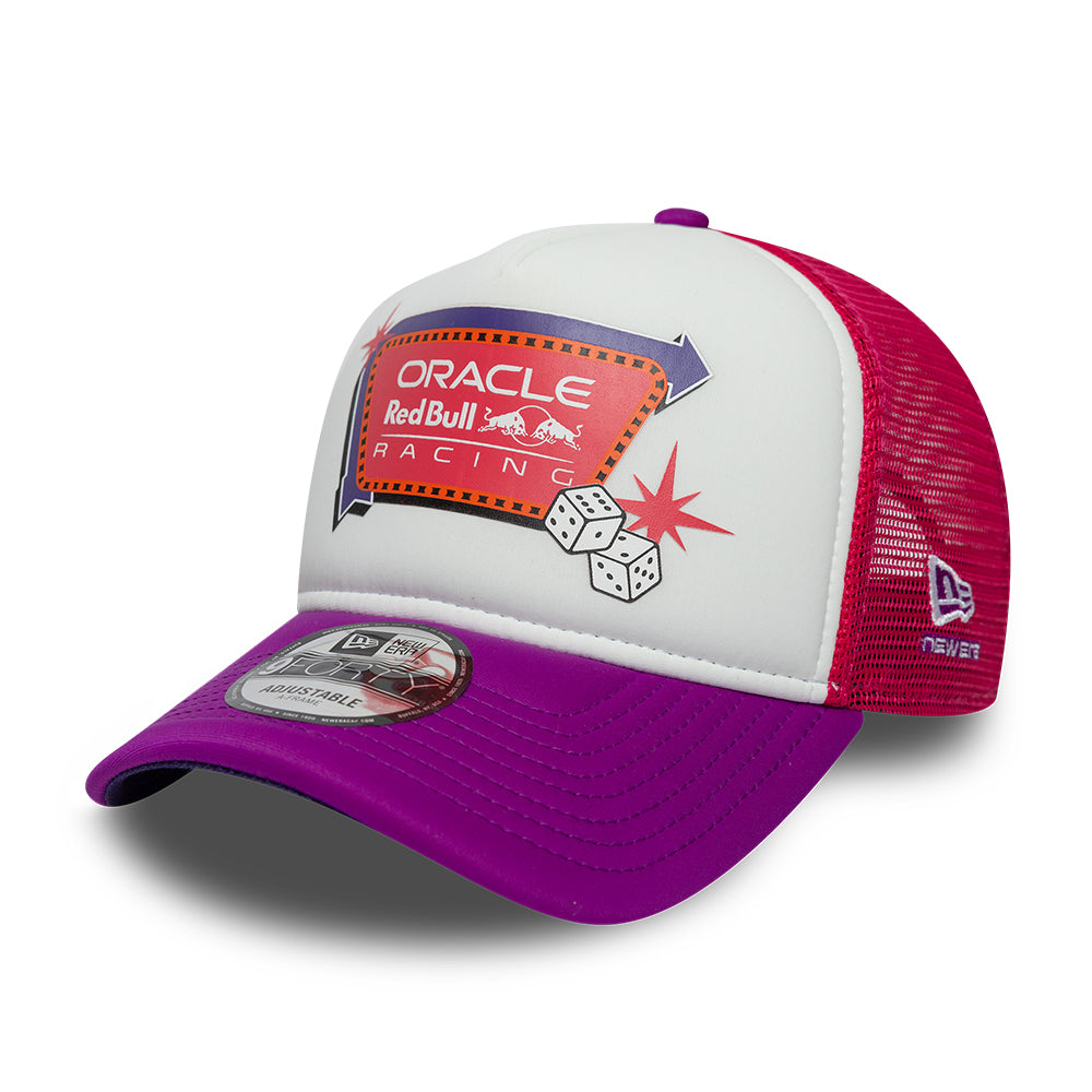 Red Bull Racing F1 Team 2026 Special Edition Vegas Trucker Cap Adults - Dark Pink/Purple