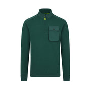 Aston Martin F1 Lifestyle Quarter Zip Sweat Mens - Dark Green