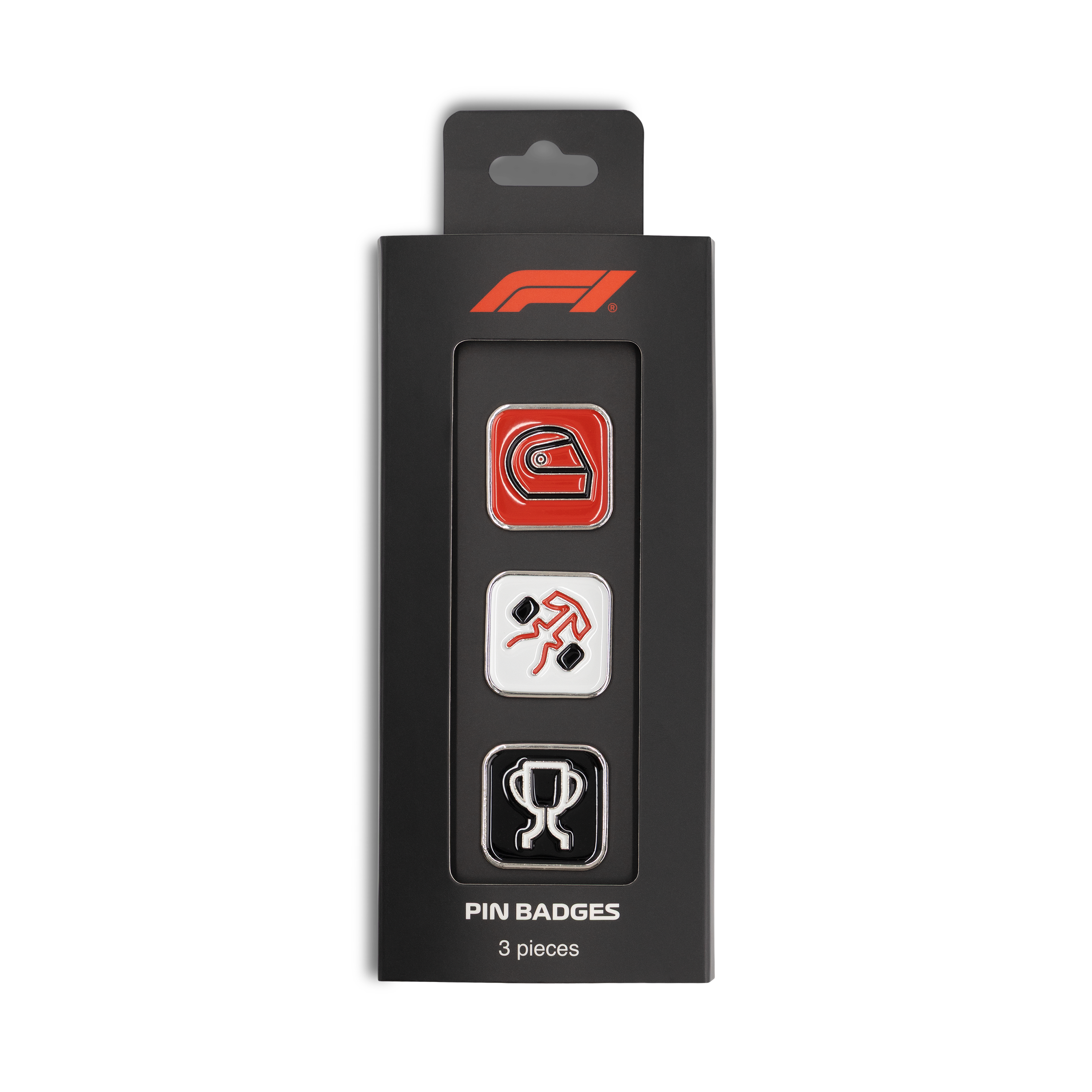 F1 Pin Badges 3 Pack Unisex - Multicolour