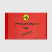 Scuderia Ferrari F1 Leclerc Flag Unisex - Rosso Corsa