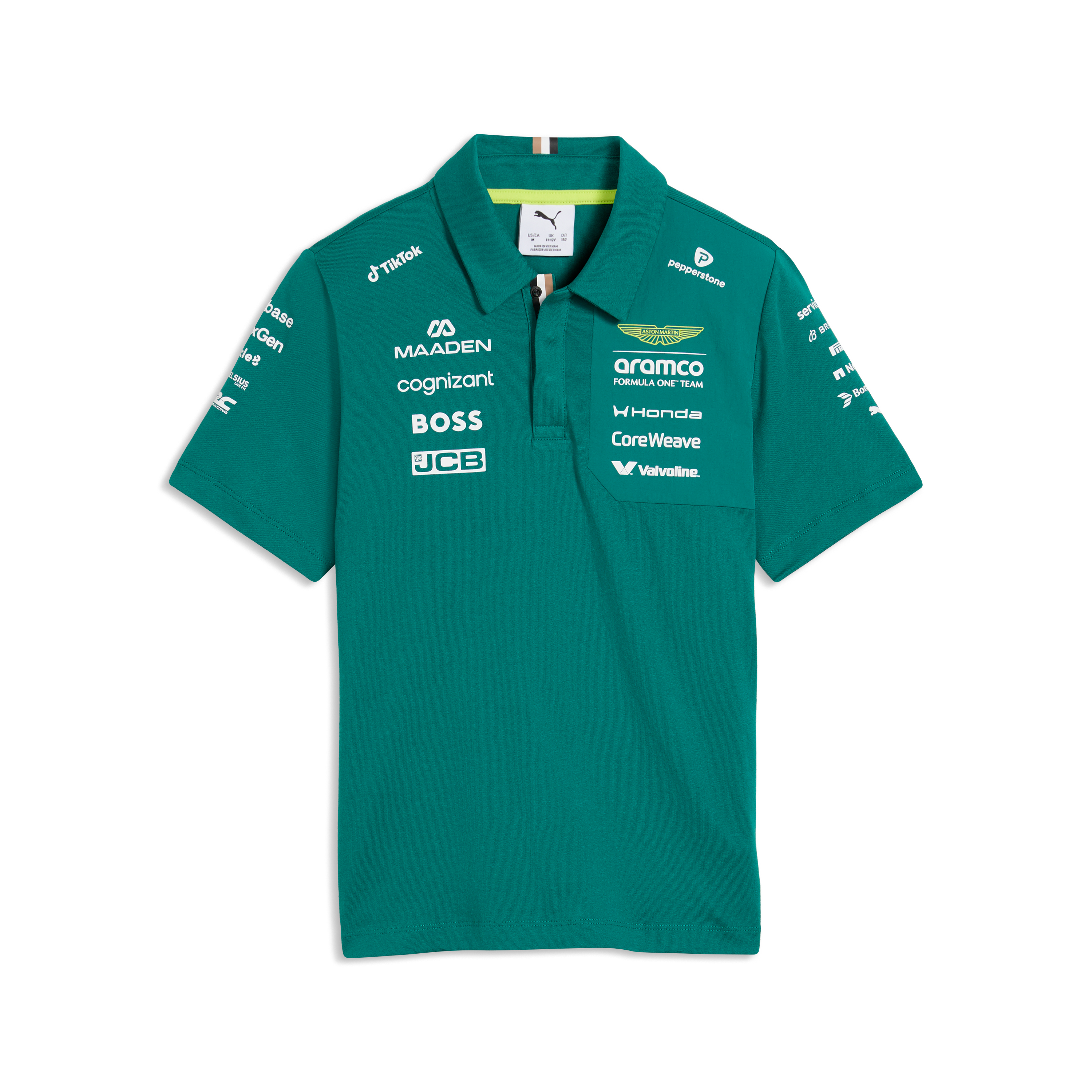 Aston Martin F1 Team 2026 Polo Kids - Green Lux