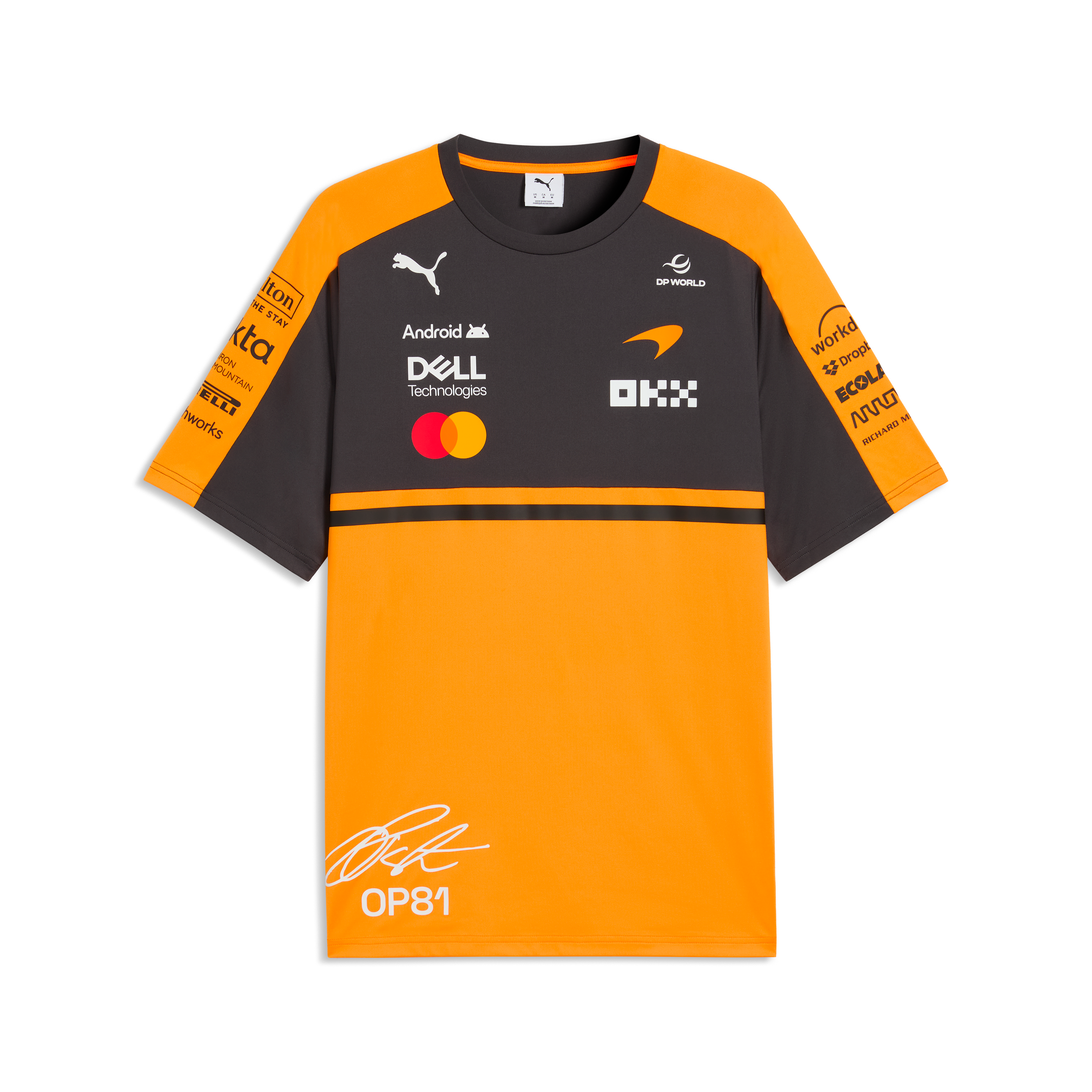 McLaren Racing F1 Team 2026 Oscar Piastri Tee Mens - Papaya