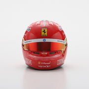 Looksmart Scuderia Ferrari F1 Team Charles Leclerc 2025 Monza GP Mini Helmet Adults - Red - 1:5 Scale