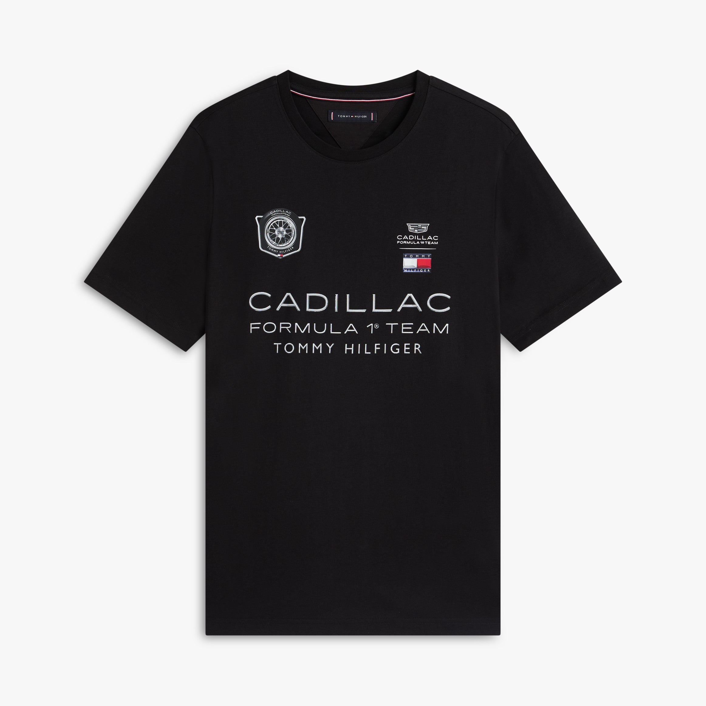 Cadillac F1 X Tommy Hilfiger Car Graphic Black Tee Mens - Black