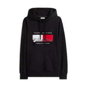 Cadillac F1 X Tommy Hilfiger Graphic Flag Hoodie Mens - Black
