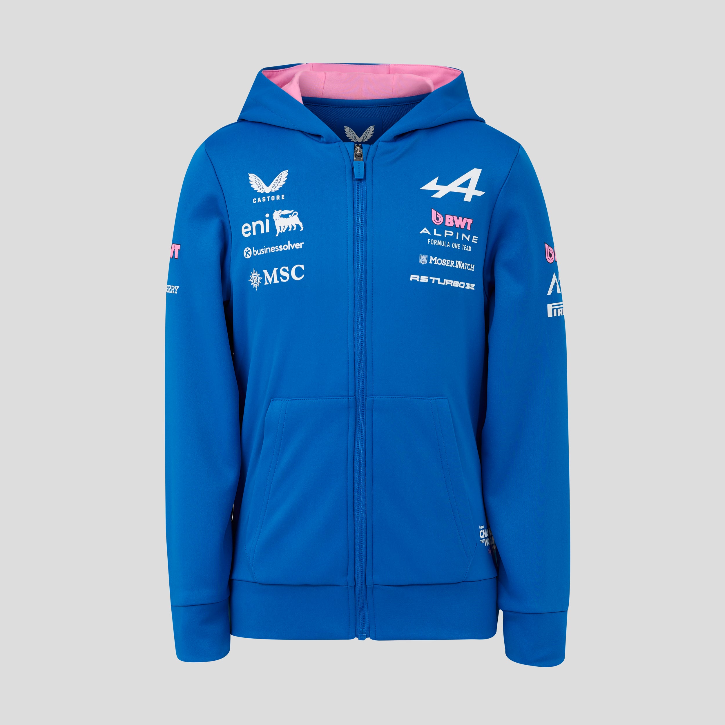 Alpine F1 Team 2026 Full Zip Hoodie Kids - Lapis Blue