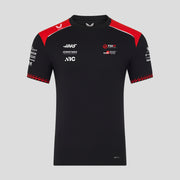 Haas F1 Team 2026 Set Up Tee Mens - Caviar / Flame Scarlet