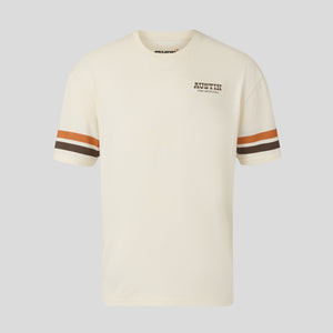 McLaren Racing F1 Austin Stripe Sleeve Tee Unisex - Egret