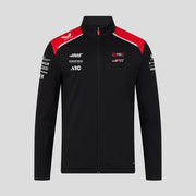Haas F1 Team 2026 Soft Shell Jacket Unisex - Caviar / Flame Scarlet
