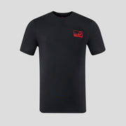 Haas F1 Full Logo Back Graphic T-Shirt Unisex - Caviar
